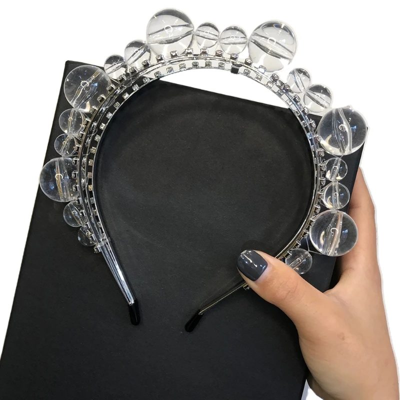 Baroque Jewelry Headband Multilayer Rhinestone Clear Crystal Ball Prom Hair Hoop 
Baroque Jewelry Headband Multilayer Rhinestone Clear Crystal Ball Prom Hair Hoop