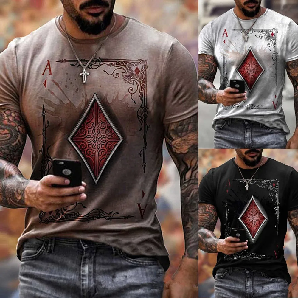 Men's 3d Printed T-shirt Summer Casual All-match Fashion Short-sleeved Oversized Round Neck Streetwear
Men's 3d Printed T-shirt Summer Casual All-match Fashion Short-sleeved Oversized Round Neck Streetwear