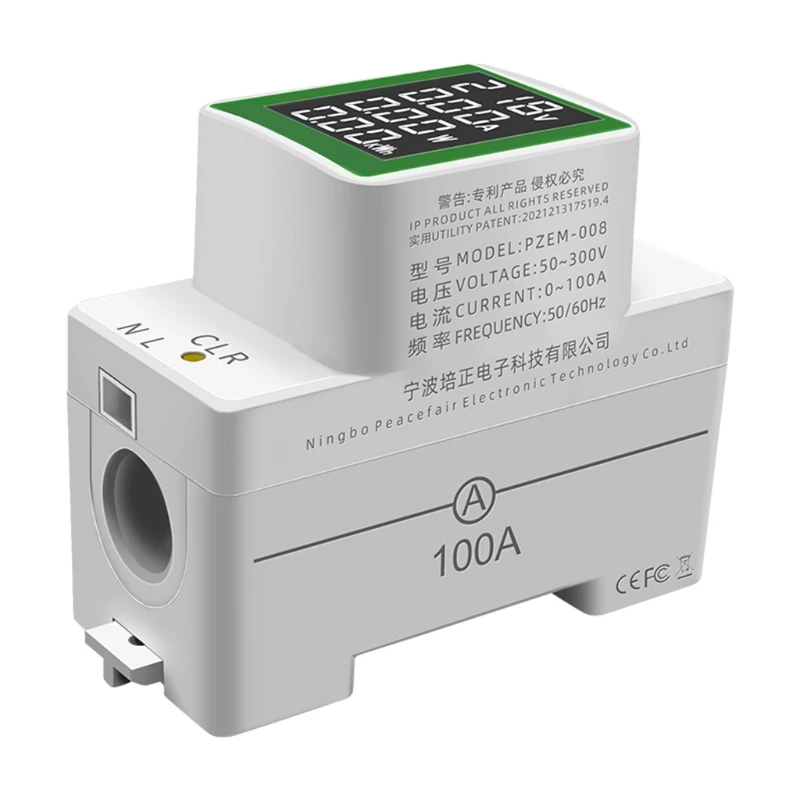 Din Rail Wattmeter Voltmeter Ammeter Power Meter AC50-300V Volt Amp Power Factor Time Energy Voltage Current Monitor 264C
Din Rail Wattmeter Voltmeter Ammeter Power Meter AC50-300V Volt Amp Power Factor Time Energy Voltage Current Monitor 264C