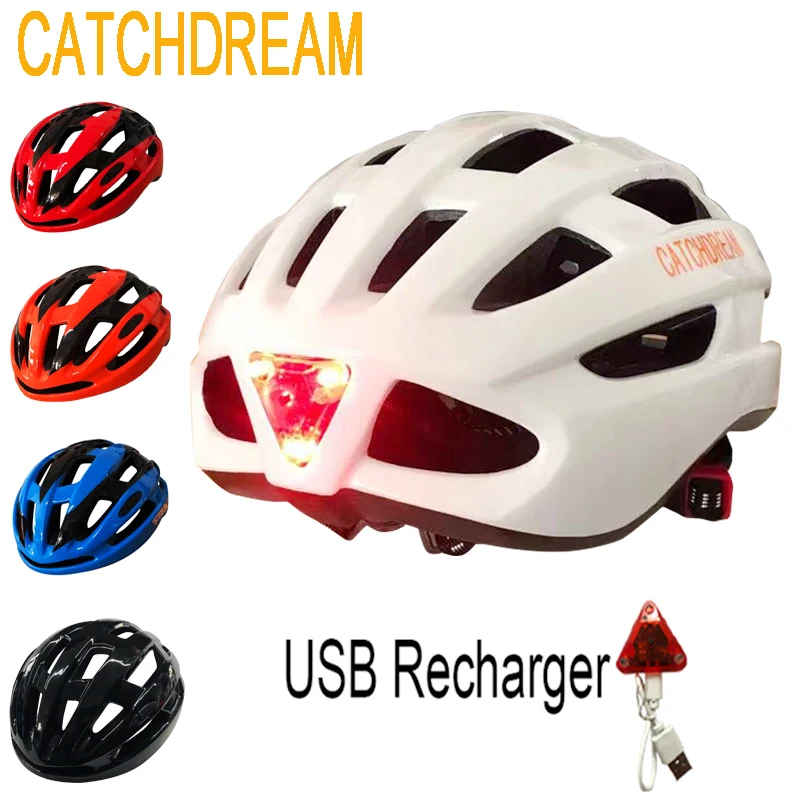CATCHDREAM Road Bicycle Cycling Helmet With Rechargable Taillight Outdoor MTB Mountain Bike Bicycle Helmets For Women And Men
CATCHDREAM Road Bicycle Cycling Helmet With Rechargable Taillight Outdoor MTB Mountain Bike Bicycle Helmets For Women And Men