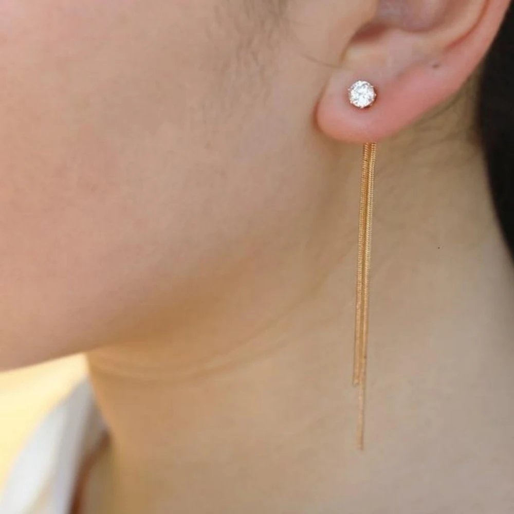 Original 7Rings Minimalist Fashion Design Korean Style String 14K Gold Drop Earrings for Women Girlfriend Party Wedding Jewelry
Original 7Rings Minimalist Fashion Design Korean Style String 14K Gold Drop Earrings for Women Girlfriend Party Wedding Jewelry