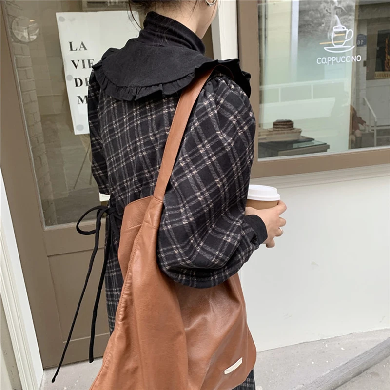 Real Shot Nice Women's Pop Winter Thickened Warmth Slim Slimming Plaid Doll Collar Long Sleeve Long Dress W14
Real Shot Nice Women's Pop Winter Thickened Warmth Slim Slimming Plaid Doll Collar Long Sleeve Long Dress W14
