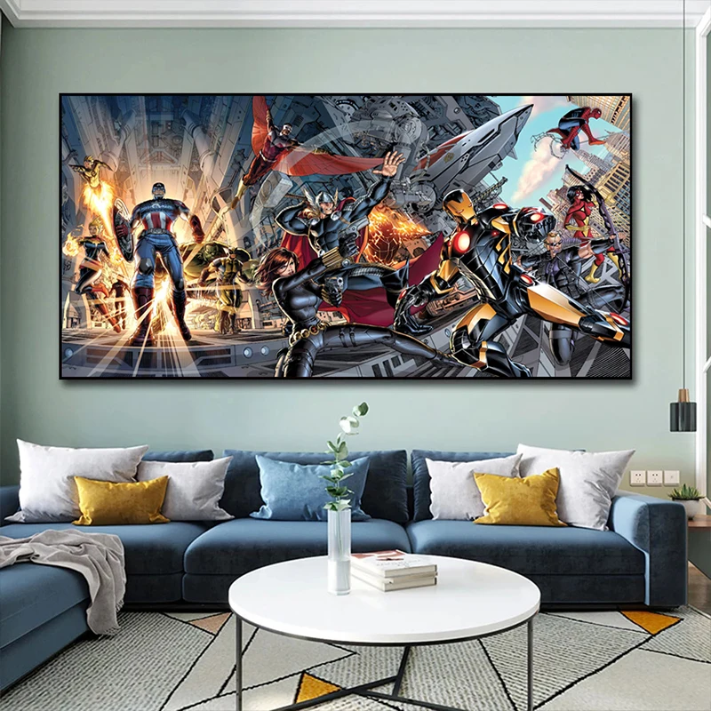 Comics Marvel Avengers Canvas Print Painting Superhero Poster Prints Wall Art Pictures for Living Room Nordic Home Decor Cuadros
Comics Marvel Avengers Canvas Print Painting Superhero Poster Prints Wall Art Pictures for Living Room Nordic Home Decor Cuadros