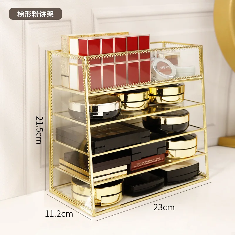 Золотая стеклянная коробка для хранения косметики туалетный столик, тени для век и губная помада полка Бытовая большая емкость косметическ...
Золотая стеклянная коробка для хранения косметики туалетный столик, тени для век и губная помада полка Бытовая большая емкость косметическ...
