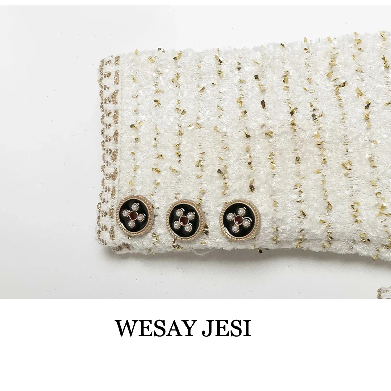 WESAY JESI Women's Spring & Autumn Coats 2021 Designer England Casual Sweet Ladies Tweed Jacket Woman Short Coat Top Outerwear
WESAY JESI Women's Spring & Autumn Coats 2021 Designer England Casual Sweet Ladies Tweed Jacket Woman Short Coat Top Outerwear