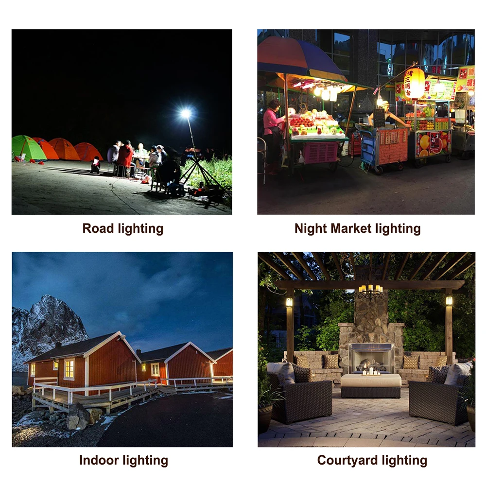 Camping Light 9W / 7W LED Solar Powered Camping Light Bulb Remote Controlled Waterproof Hanging Tent Lantern USB Charging Light
Camping Light 9W / 7W LED Solar Powered Camping Light Bulb Remote Controlled Waterproof Hanging Tent Lantern USB Charging Light