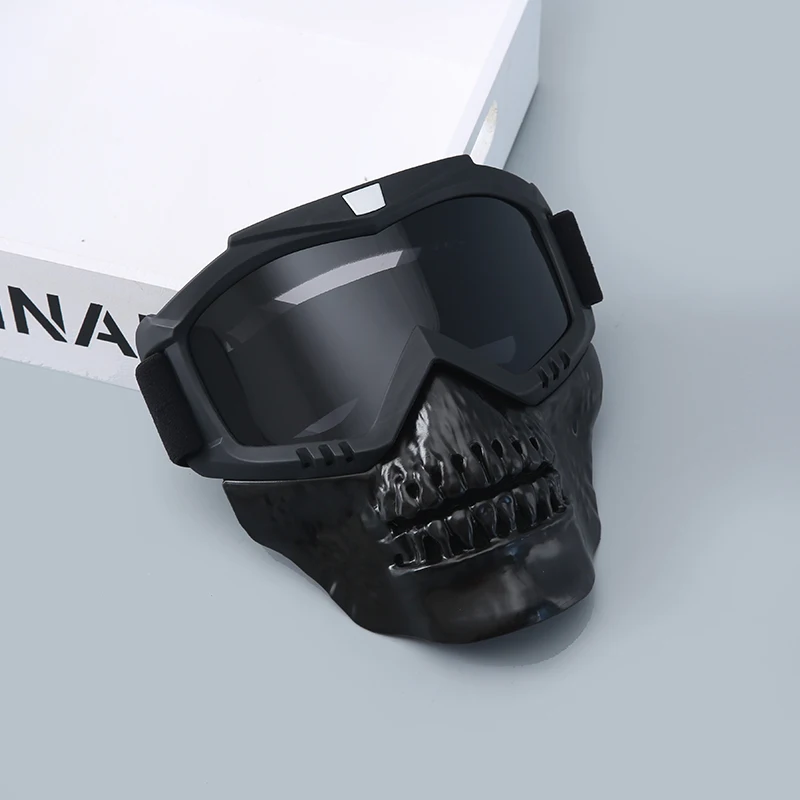 Motorcycle Riding Skull Mouth Removable Breathable Mask Multifunctional Windproof Off-Road Riding Accessories Skull Mask Helmet
Motorcycle Riding Skull Mouth Removable Breathable Mask Multifunctional Windproof Off-Road Riding Accessories Skull Mask Helmet