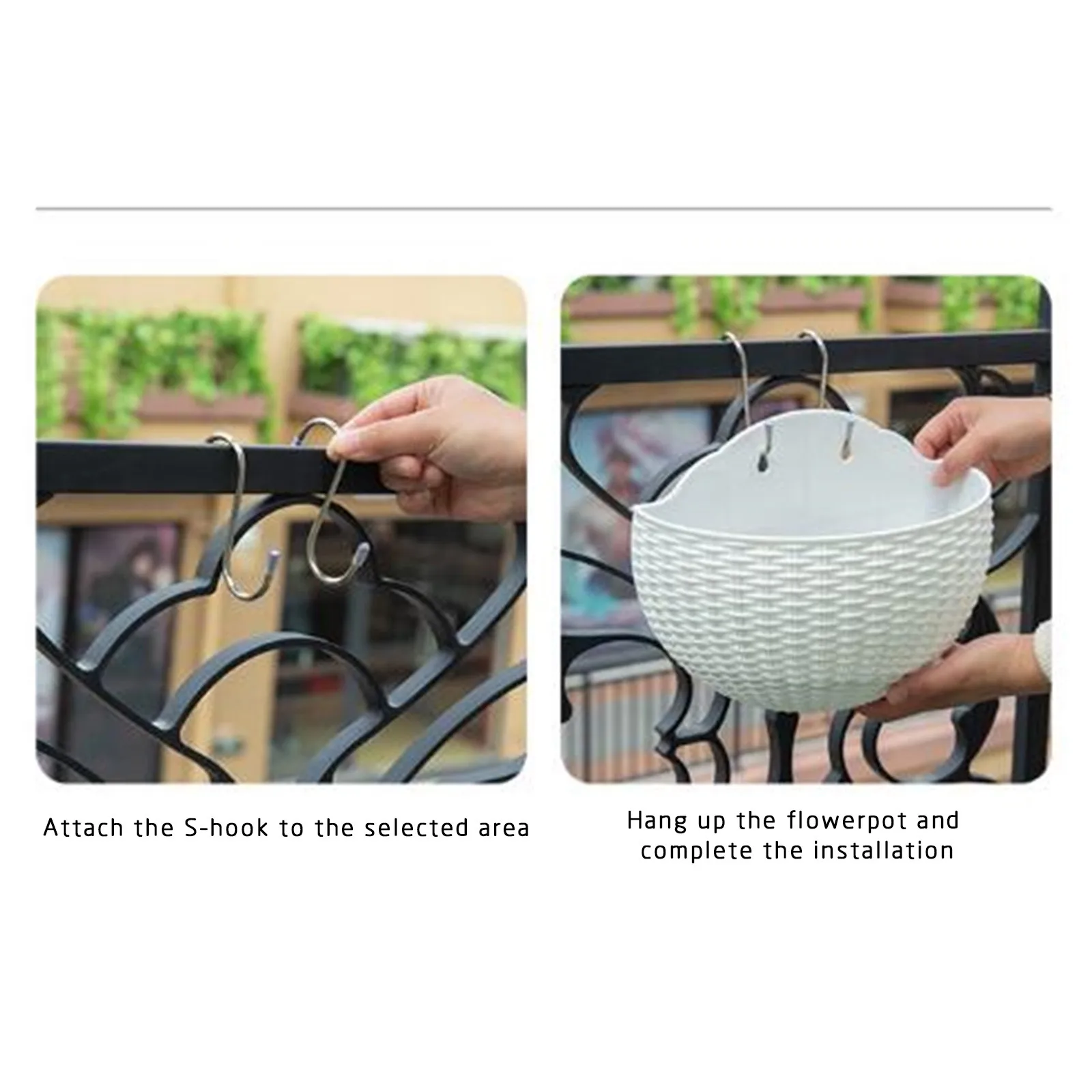 2pcs Flower Pot Creative Imitation Rattan Wall Hanging Semicircle Flower Pot Without Drilling Garden Accessories Home Decor
2pcs Flower Pot Creative Imitation Rattan Wall Hanging Semicircle Flower Pot Without Drilling Garden Accessories Home Decor