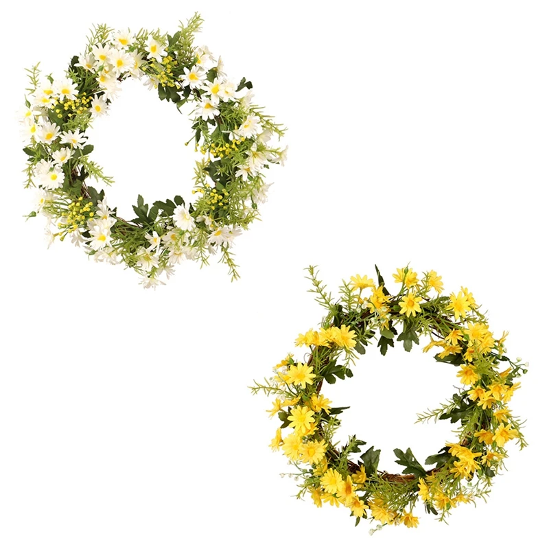 Artificial Daisy Flower Wreath Home Door Garland for Front Door Wedding Party Hanging Pendant Decoration
Artificial Daisy Flower Wreath Home Door Garland for Front Door Wedding Party Hanging Pendant Decoration