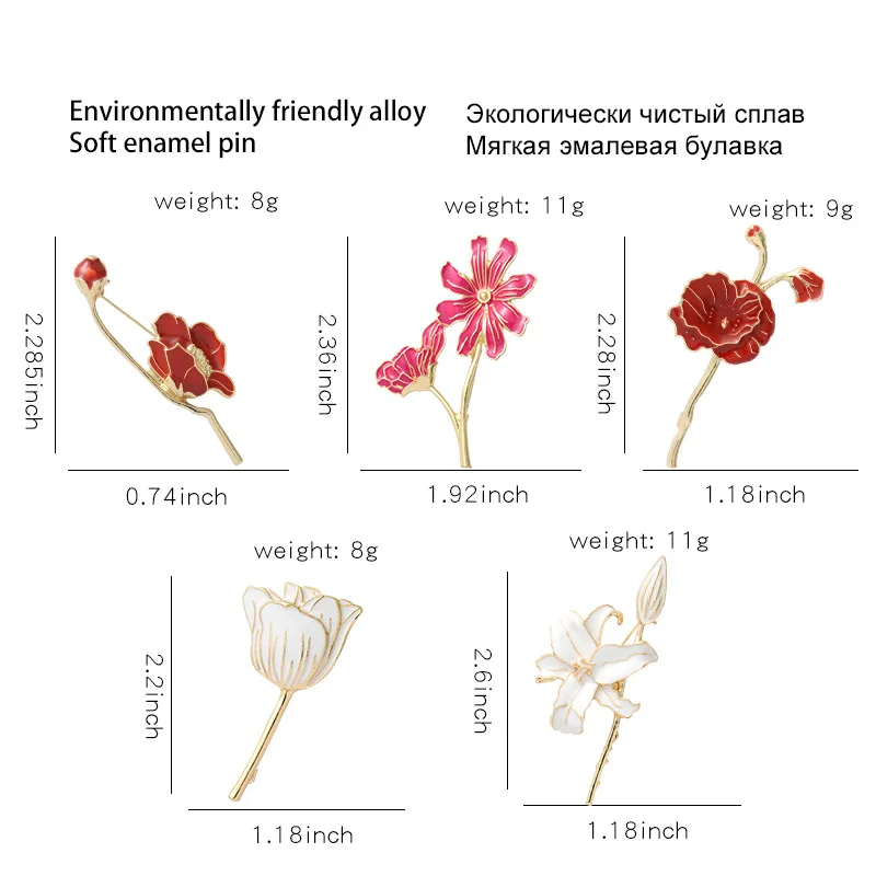 Women Plant Insect Badge Backpacks Flower Enamel Pin Lapel Jewelry Gift Wholesale Beautiful Flower Collection Brooches
Women Plant Insect Badge Backpacks Flower Enamel Pin Lapel Jewelry Gift Wholesale Beautiful Flower Collection Brooches