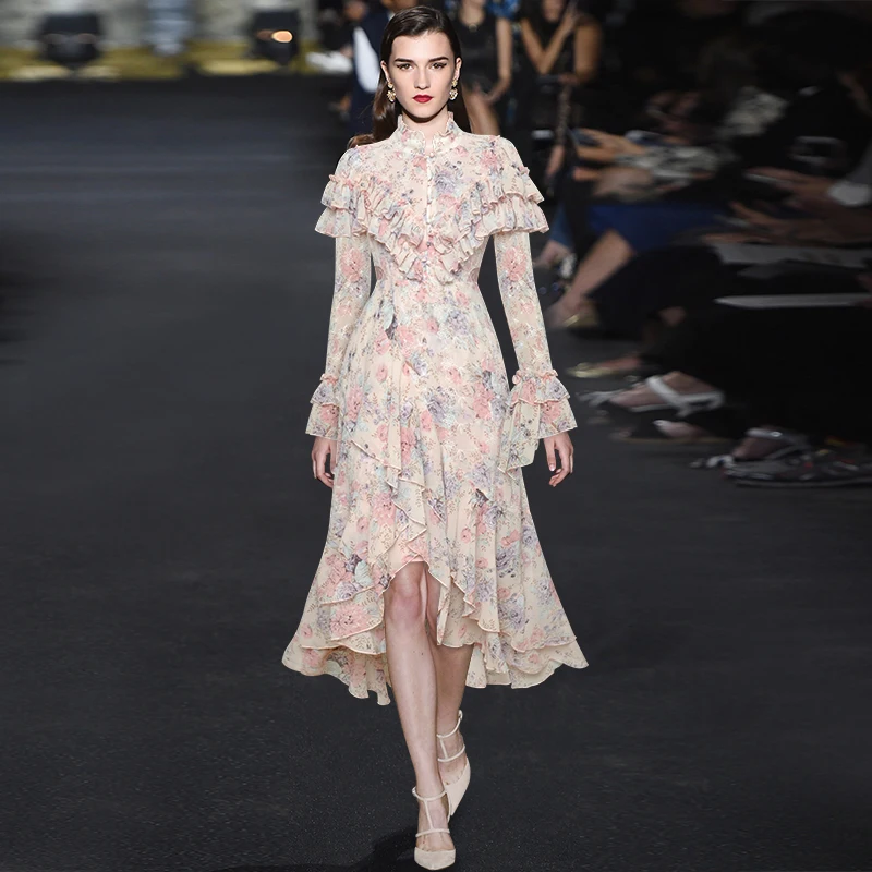 Stand-up Collar and Flared Long-sleeved Ruffled Embroidered Printed Dress for Autumn 2021 Dresses for Women
Stand-up Collar and Flared Long-sleeved Ruffled Embroidered Printed Dress for Autumn 2021 Dresses for Women