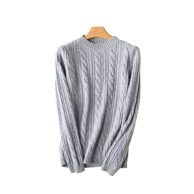 2020 Fashion Women O-Necked Knit Shirt Top Merino Wool Cashmere Sweater Bottom Twist Double Thick Thickened Female Sets Knitwear
2020 Fashion Women O-Necked Knit Shirt Top Merino Wool Cashmere Sweater Bottom Twist Double Thick Thickened Female Sets Knitwear
