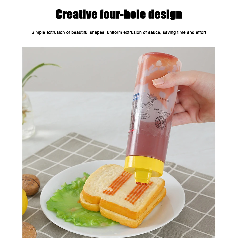 4-Hole Squeeze Bottle PE Condiment Bottle with Clear Cap for Ketchup Mustard Oil Mayo
4-Hole Squeeze Bottle PE Condiment Bottle with Clear Cap for Ketchup Mustard Oil Mayo