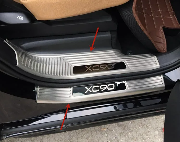 Высококачественная защита порога багажника из нержавеющей стали для VOLVO XC90 2016-2021, аксессуары для автомобиля против царапин
Высококачественная защита порога багажника из нержавеющей стали для VOLVO XC90 2016-2021, аксессуары для автомобиля против царапин