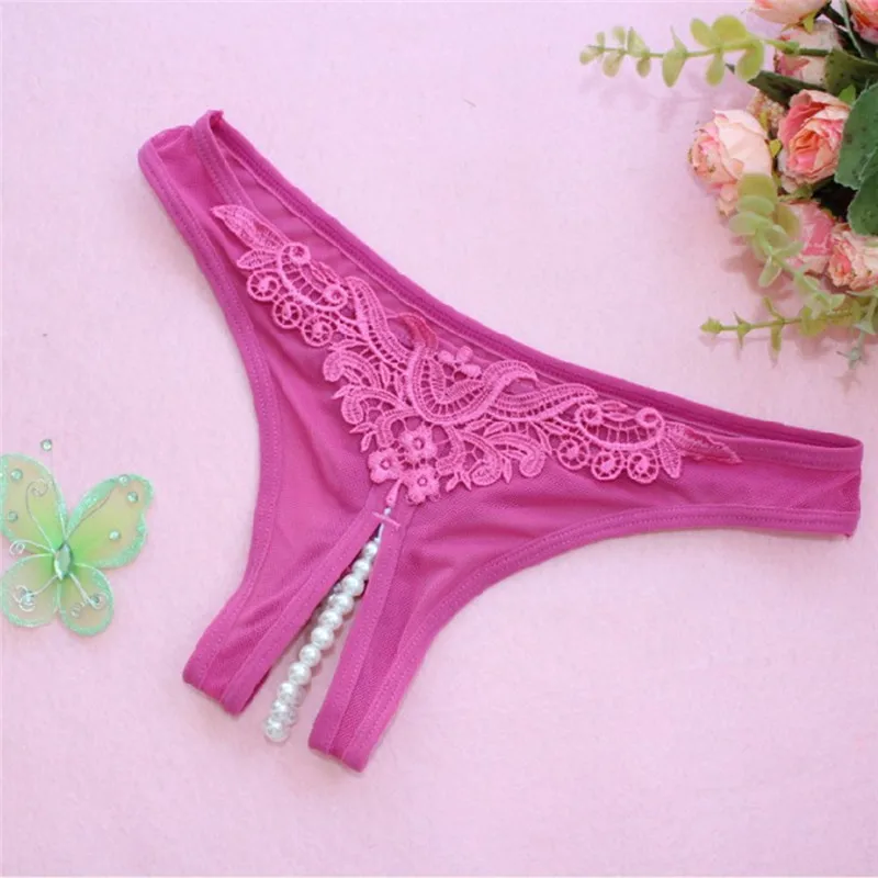 Women Erotict Opening Crotch Panties Ladies Lace Briefs Thongs G-string Lingerie Sexy Underwear With Pearls Massaging Bead 
Women Erotict Opening Crotch Panties Ladies Lace Briefs Thongs G-string Lingerie Sexy Underwear With Pearls Massaging Bead