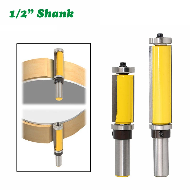1PC 1/2" 12.7MM Shank Milling Cutter Wood Carving Top & Bottom Bearing Flush Trim Pattern Router Bit Milling Cutter For Woodwork
1PC 1/2" 12.7MM Shank Milling Cutter Wood Carving Top & Bottom Bearing Flush Trim Pattern Router Bit Milling Cutter For Woodwork