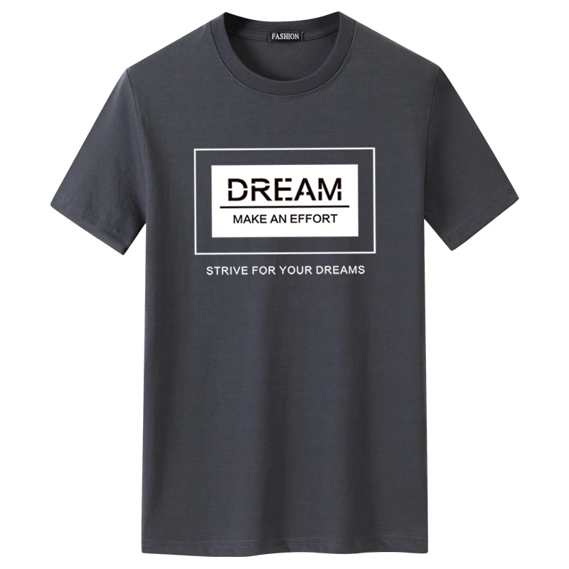Summer new black and white dream printing T-shirt men's casual O-neck short-sleeved brand T-shirt men's breathable T-shirt men 
Summer new black and white dream printing T-shirt men's casual O-neck short-sleeved brand T-shirt men's breathable T-shirt men