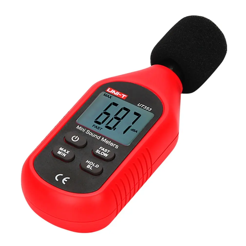UT353 Noise Measuring Instrument Db Meter 30~130dB Mini Audio Sound Level Meter Decibel Noise Measuring Instrument
UT353 Noise Measuring Instrument Db Meter 30~130dB Mini Audio Sound Level Meter Decibel Noise Measuring Instrument