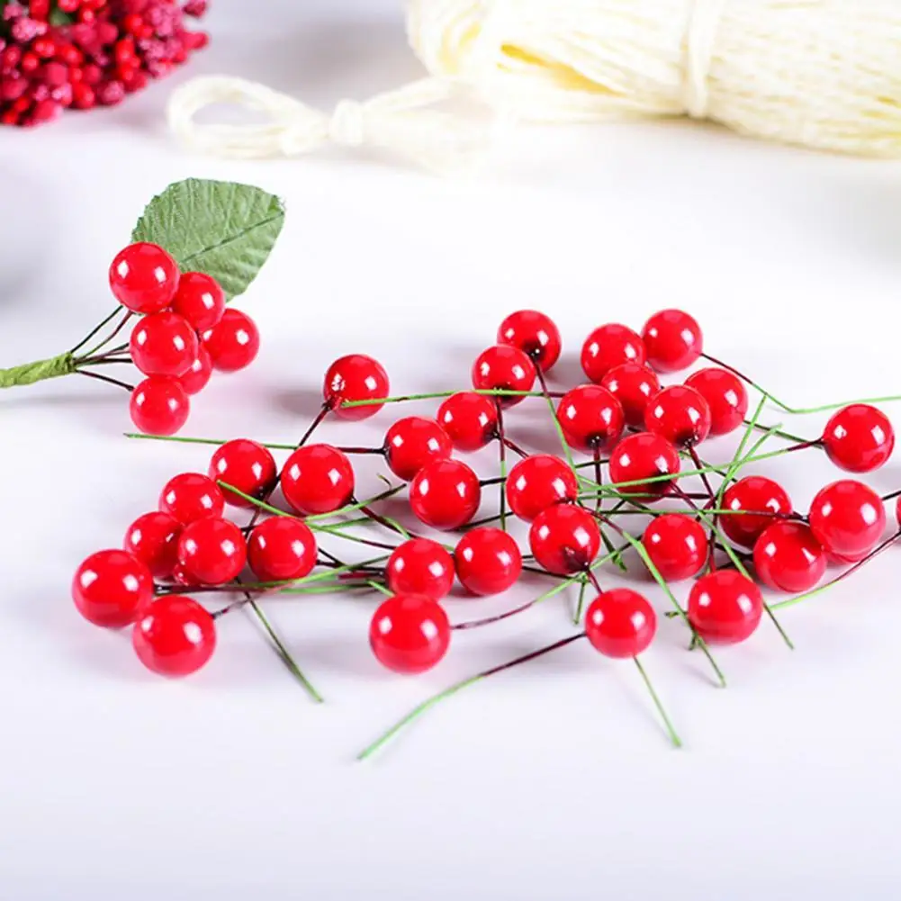 Premium Practical Fake Fruits Artficial Holly Berries Table Decorations Decorative Artificial Cherries Stable for Party
Premium Practical Fake Fruits Artficial Holly Berries Table Decorations Decorative Artificial Cherries Stable for Party