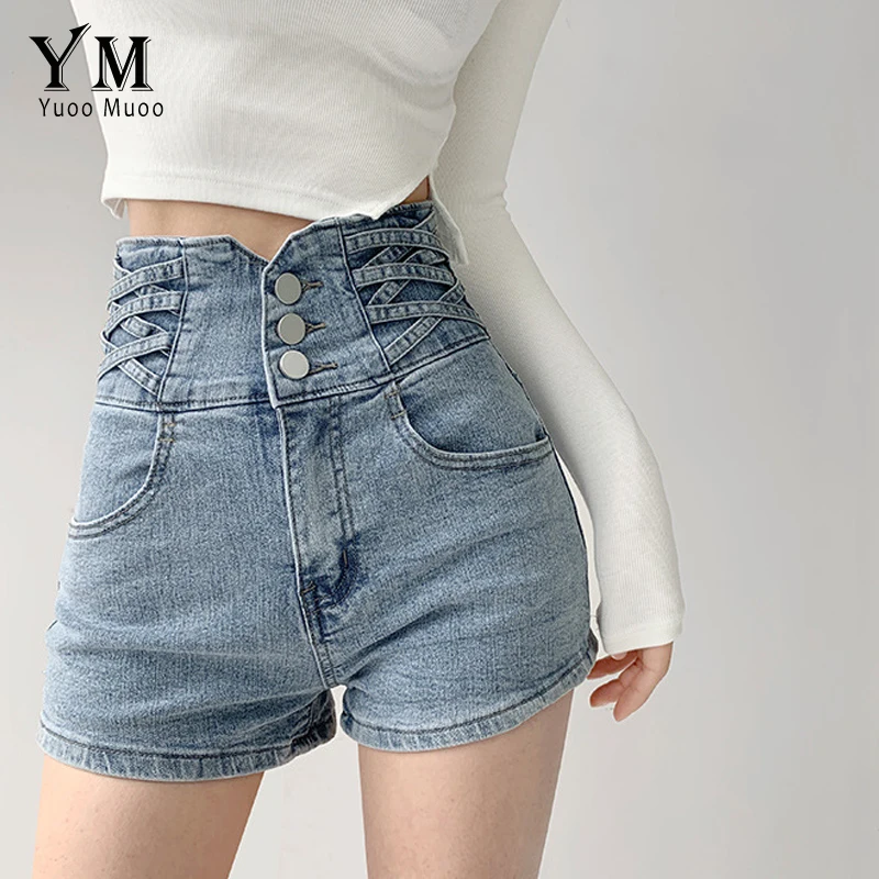 Шорты YuooMuoo женские джинсовые с тремя пуговицами, повседневные штаны из денима с завышенной талией, с эффектом пуш-ап и бедрами, лето 2022
Шорты YuooMuoo женские джинсовые с тремя пуговицами, повседневные штаны из денима с завышенной талией, с эффектом пуш-ап и бедрами, лето 2022