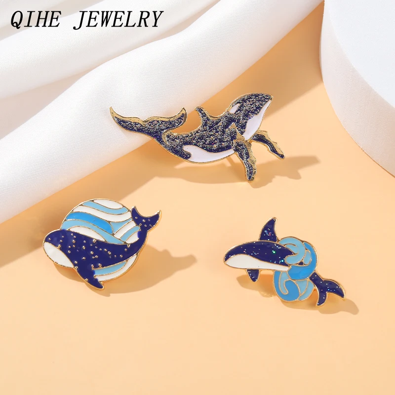 Whale Swimming Flying Enamel Pins Waves Sky Animal Custom Brooches Badge Lapel Pin Accessories Backpack Gift Jewelry Wholesale
Whale Swimming Flying Enamel Pins Waves Sky Animal Custom Brooches Badge Lapel Pin Accessories Backpack Gift Jewelry Wholesale