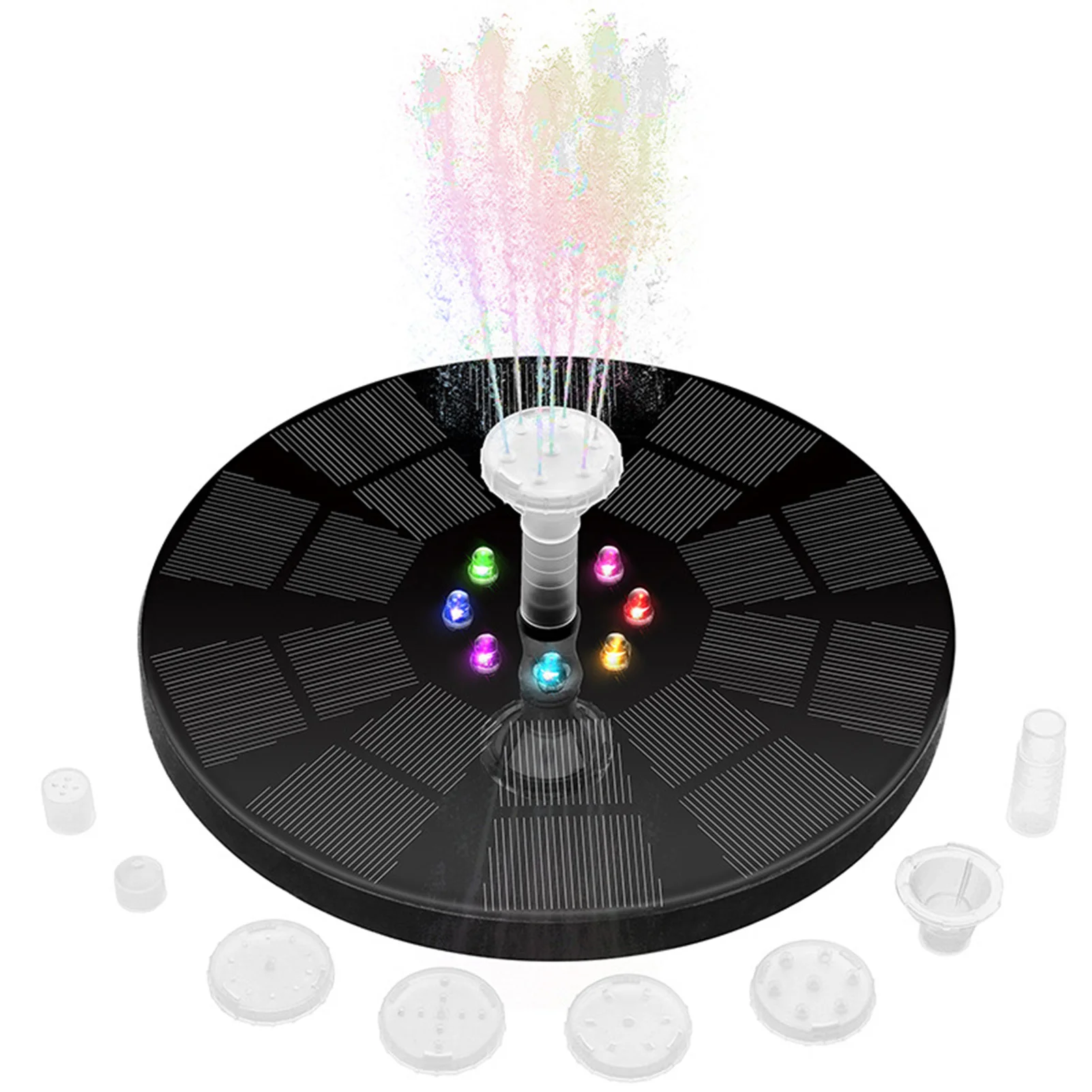 Улучшенный инновационный светодиодный фонтан на солнечной батарее с 7 цветными лампами, работает в двух режимах
Улучшенный инновационный светодиодный фонтан на солнечной батарее с 7 цветными лампами, работает в двух режимах