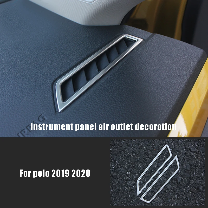 DNHFC 2019 2020 автомобильные аксессуары приборная панель декорирование воздуховыпускного отверстия для Volkswagen VW Polo нержавеющая сталь 14 12 0,5
DNHFC 2019 2020 автомобильные аксессуары приборная панель декорирование воздуховыпускного отверстия для Volkswagen VW Polo нержавеющая сталь 14 12 0,5