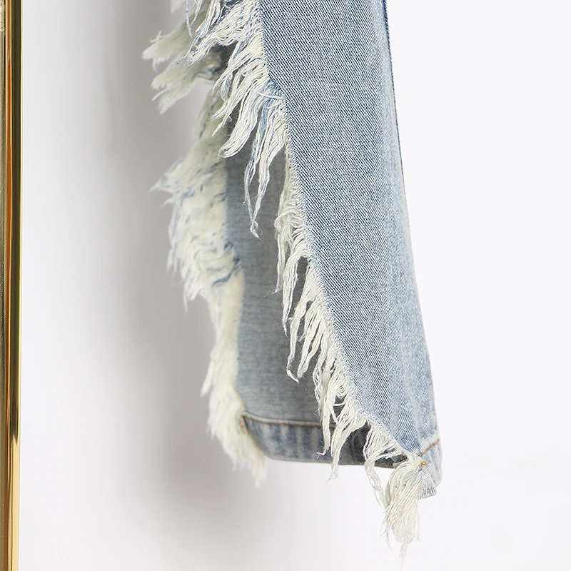 TWOTWINSTYLE Patchwork Tassel Asymmetrical Denim Skirts High Waist Pocket Irregular Hem Skirts Female 2020 Spring Fashion New
TWOTWINSTYLE Patchwork Tassel Asymmetrical Denim Skirts High Waist Pocket Irregular Hem Skirts Female 2020 Spring Fashion New