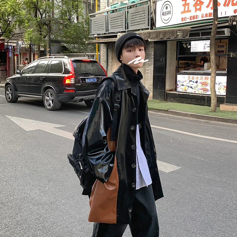 Модная мужская Повседневная Свободная мотоциклетная куртка из искусственной кожи с длинным рукавом Женское пальто черный бежевый белый
Модная мужская Повседневная Свободная мотоциклетная куртка из искусственной кожи с длинным рукавом Женское пальто черный бежевый белый