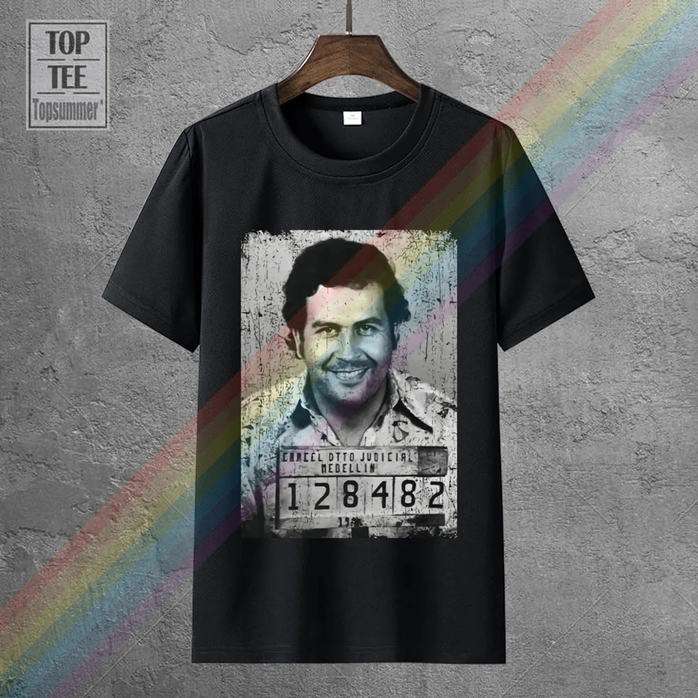 Narcos Escobar T Shirt Men Vintage Clothing Narcos Pablo Escobar T-Shirt Printed Character Tshirts Cotton Top Black Tee
Narcos Escobar T Shirt Men Vintage Clothing Narcos Pablo Escobar T-Shirt Printed Character Tshirts Cotton Top Black Tee