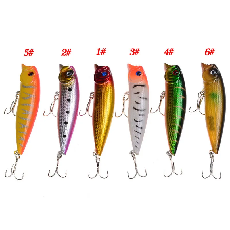 6Pcs/set 9cm/11g Artificial Floating ABS Plastic Hard Bait 3D Eye Wobbler Topwater Popper Bionic Bait 6# With Hook Fishing Lures
6Pcs/set 9cm/11g Artificial Floating ABS Plastic Hard Bait 3D Eye Wobbler Topwater Popper Bionic Bait 6# With Hook Fishing Lures