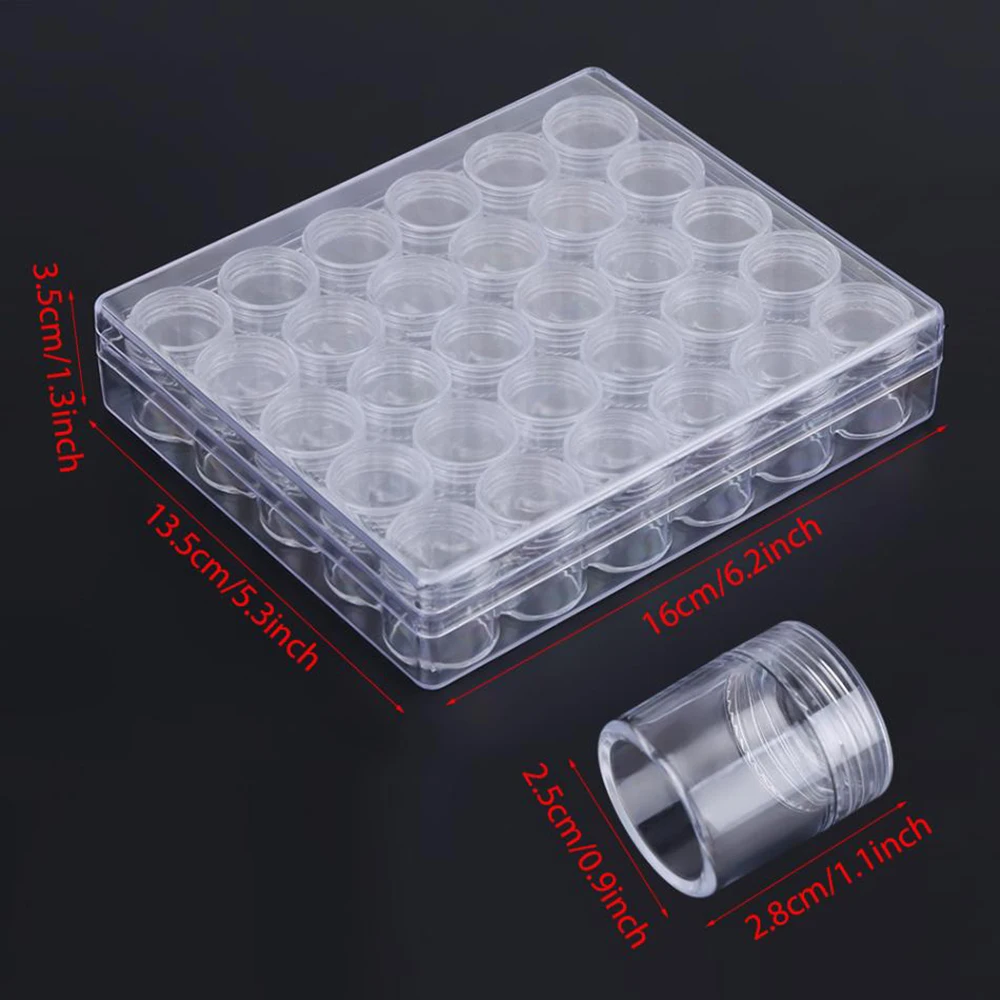 30 Slots Nail Art Storage Box Plastic Transparent Display Case Organizer Holder For Rhinestone Beads Ring Earrings
30 Slots Nail Art Storage Box Plastic Transparent Display Case Organizer Holder For Rhinestone Beads Ring Earrings