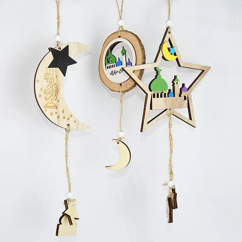 Ramadan Kareem Decoration Wooden Hanging Pendant Eid Mubarak Star Moon Wooden Craft Islamic Muslim Hajj Mubarak Party Supplies 7
Ramadan Kareem Decoration Wooden Hanging Pendant Eid Mubarak Star Moon Wooden Craft Islamic Muslim Hajj Mubarak Party Supplies 7