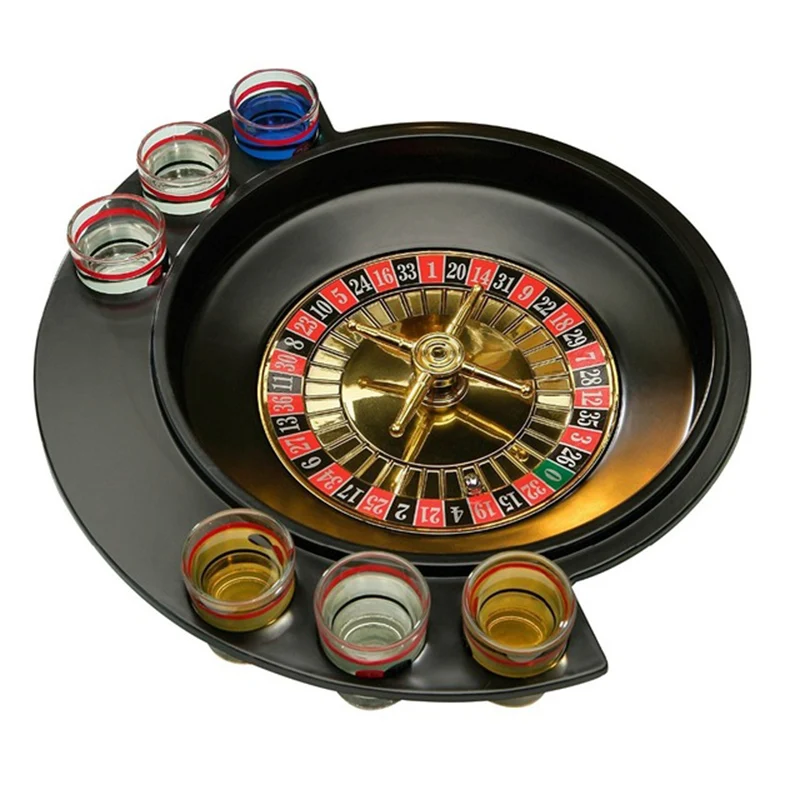 Новые подарки Русские Вечерние игры Lucky Shot Рулетка Питьевая игра с 6 стеклянными