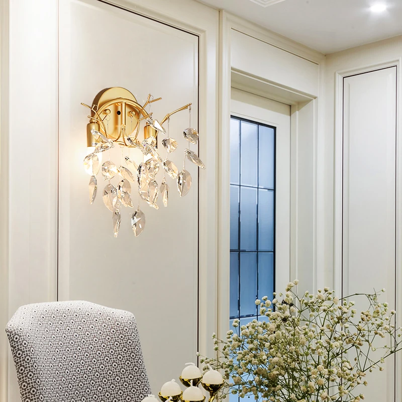 Modern Crystal Wall Lamp Lights Bedroom Bathroom Wall Sconce Living Room Bedside Lamp Dining Room Home Decorative Wall Light
Modern Crystal Wall Lamp Lights Bedroom Bathroom Wall Sconce Living Room Bedside Lamp Dining Room Home Decorative Wall Light