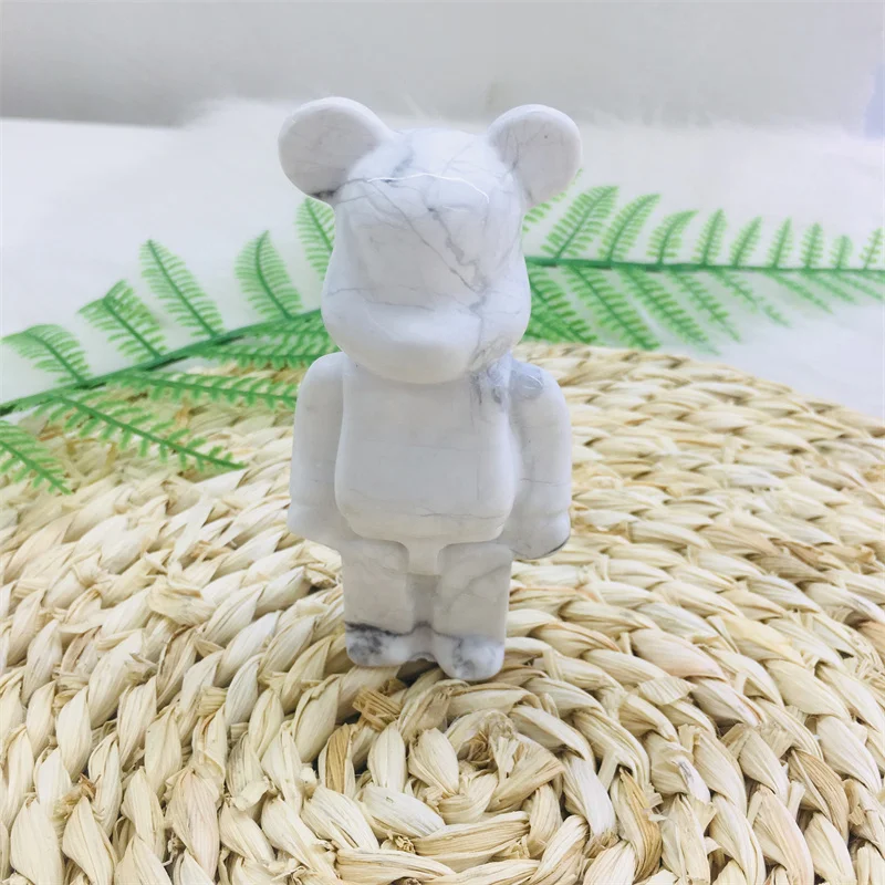1Pcs Natural Crystal Quartz Bear Figurines Carving White Howlite Crystal Animal Ornaments Reiki Stone Home Decoration Gifts
1Pcs Natural Crystal Quartz Bear Figurines Carving White Howlite Crystal Animal Ornaments Reiki Stone Home Decoration Gifts
