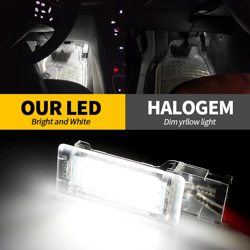 Светодиодные внутренние лампы Footwell для VW Golf 5/6/7 Plus Polo Scirocco Passat B6 B7 B8 CC Tiguan Jetta Caddy