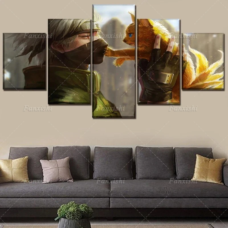 Naruto Kakashi 5 Panel Anime Posters Wall Art Canvas Painting Hd Prints Modular Pictures Boy'S Living Room Home Decor Fans Gift
Naruto Kakashi 5 Panel Anime Posters Wall Art Canvas Painting Hd Prints Modular Pictures Boy'S Living Room Home Decor Fans Gift
