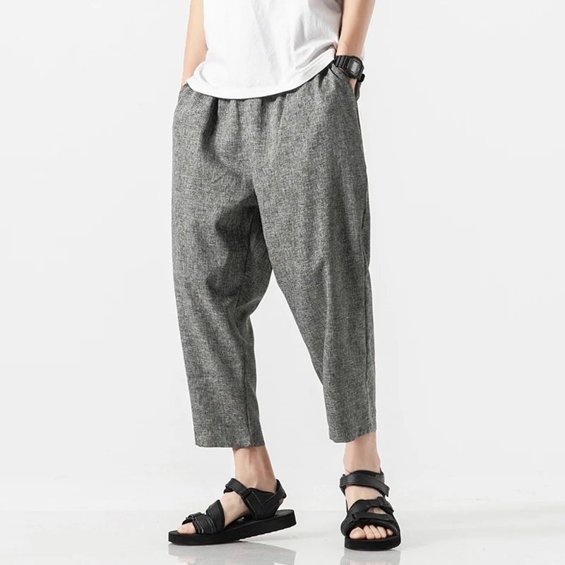 Men Oversize Wide Leg Pants 2020 Mens Straight Casual Ankle-Length Pants Chinese Style Summer Male Harem Pants
Men Oversize Wide Leg Pants 2020 Mens Straight Casual Ankle-Length Pants Chinese Style Summer Male Harem Pants