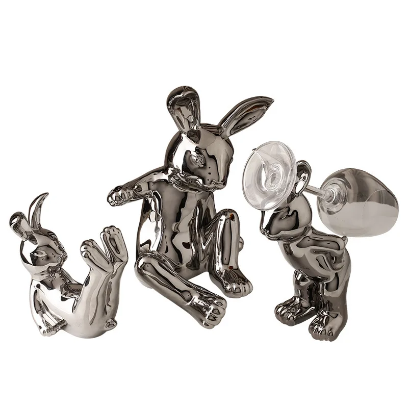 Nordic light luxury cute rabbit wine rack wine cabinet decoration decoration table creative ceramic wine glass holder decoration
Nordic light luxury cute rabbit wine rack wine cabinet decoration decoration table creative ceramic wine glass holder decoration