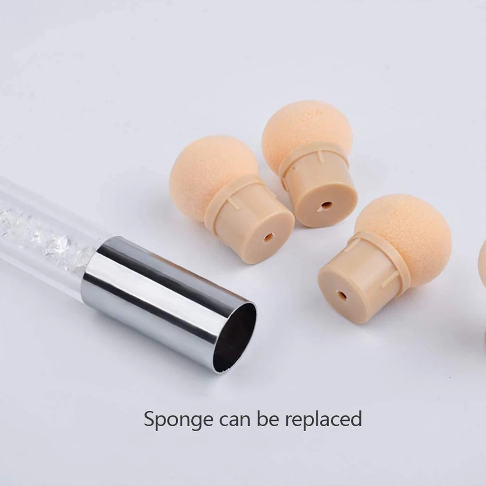 Nail Art Sponge Pen Gradient Shading Double Headed Manicure Brush Rhinestone Handle For Manicure With 4 Pieces Replacement Head
Nail Art Sponge Pen Gradient Shading Double Headed Manicure Brush Rhinestone Handle For Manicure With 4 Pieces Replacement Head