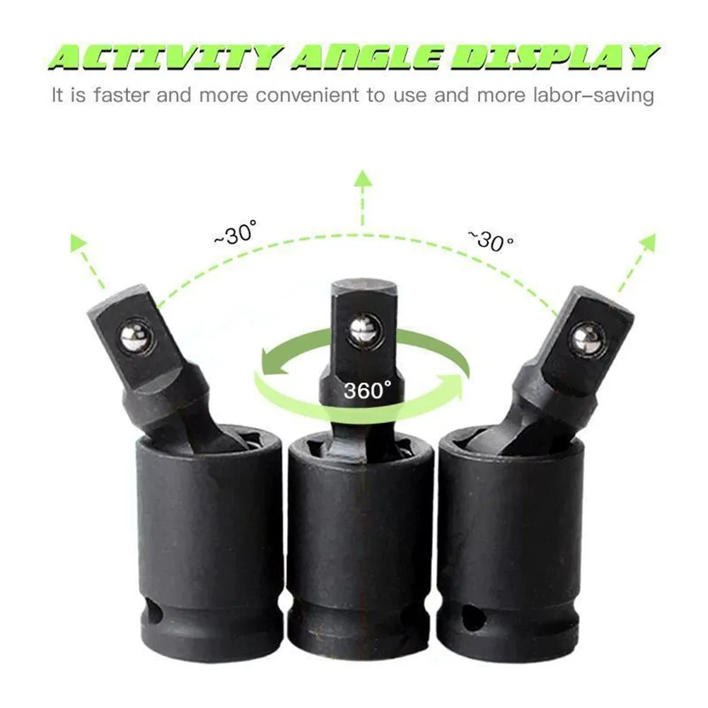 1PCS Universal Adjustable Joint Socket 1/4\" 3/8\" 1/2\" Pneumatic Universal Adapte 360 Spring-loaded Stop Sockets Power Tools
1PCS Universal Adjustable Joint Socket 1/4\" 3/8\" 1/2\" Pneumatic Universal Adapte 360 Spring-loaded Stop Sockets Power Tools