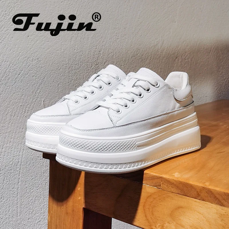 Fujin/Женская обувь из натуральной кожи на платформе 7 см; Кроссовки на толстой подошве; Обувь на вулканизированной подошве со скрытым каблуко...
Fujin/Женская обувь из натуральной кожи на платформе 7 см; Кроссовки на толстой подошве; Обувь на вулканизированной подошве со скрытым каблуко...