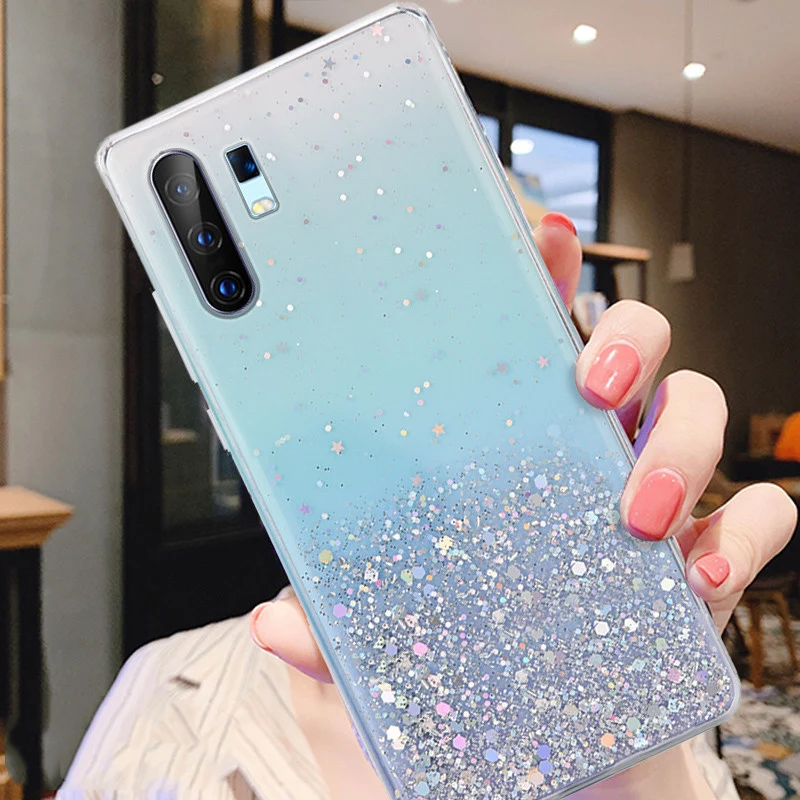 Модный Блестящий ЧЕХОЛ ДЛЯ VIVO Z6 Z5X X50 Pro X30 X27 X23 X21 X21i X20 IQOO NEO 3 NEX V17 V15 V11 прозрачный