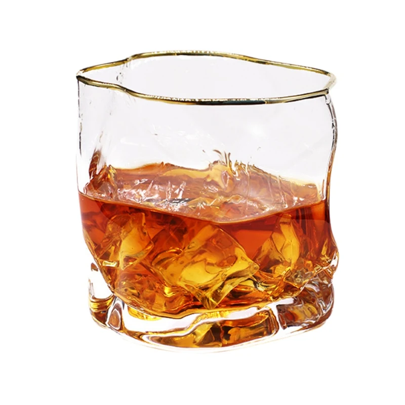 300ml Whiskey Cup Transparent Glass Cocktail Mug With Gold Rimmed Fashion Home Bar Drinkware Supplies
300ml Whiskey Cup Transparent Glass Cocktail Mug With Gold Rimmed Fashion Home Bar Drinkware Supplies