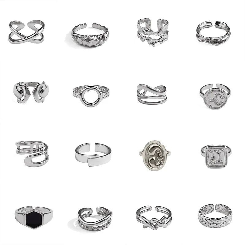 VIVILADY Classic 925 Sterling Silver Multi-layer Hollow Geometric Wide Adjustable Female Open Ring Fine Jewelry Wedding Bands
VIVILADY Classic 925 Sterling Silver Multi-layer Hollow Geometric Wide Adjustable Female Open Ring Fine Jewelry Wedding Bands