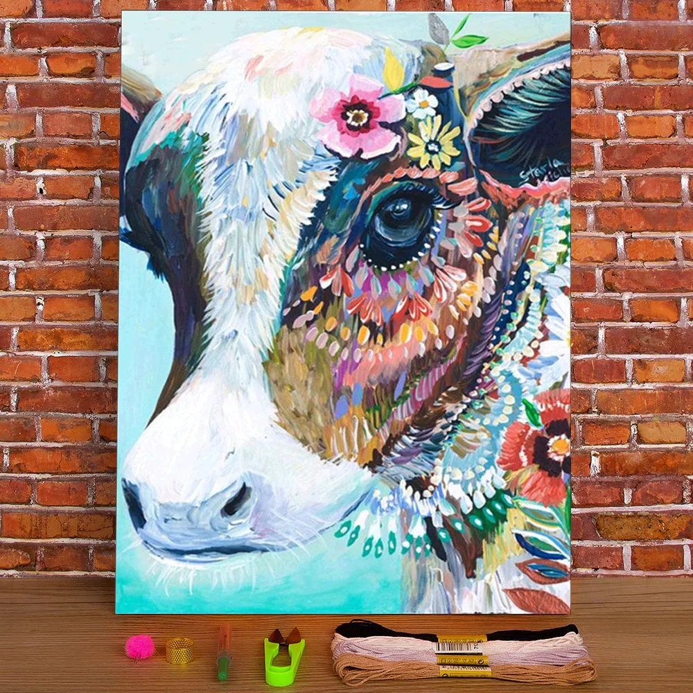 Animal Cow Printed Canvas 11CT Cross-Stitch Full Kit DIY Embroidery DMC Threads Craft Sewing Handiwork Hobby Counted Package
Animal Cow Printed Canvas 11CT Cross-Stitch Full Kit DIY Embroidery DMC Threads Craft Sewing Handiwork Hobby Counted Package