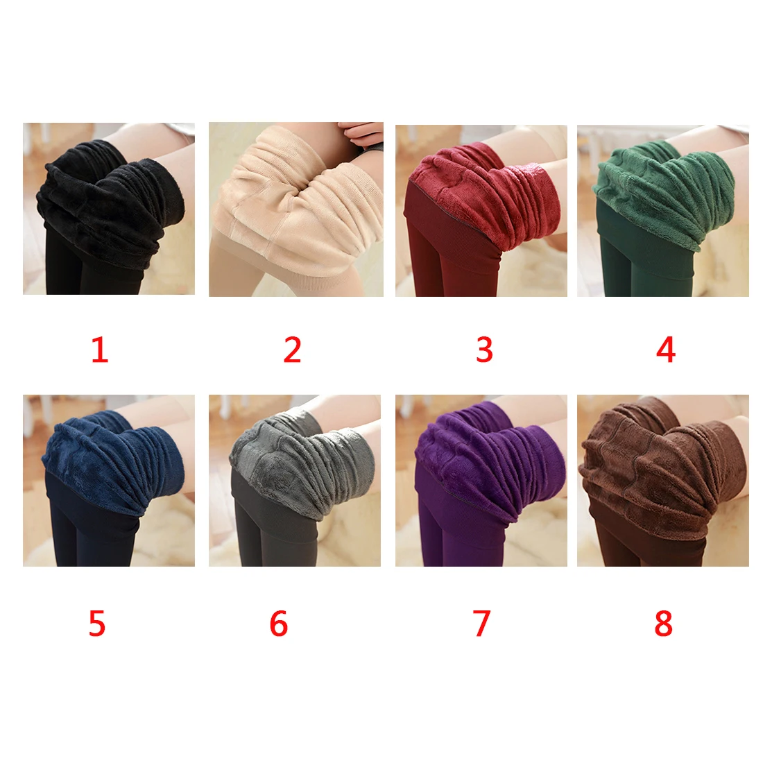 Slim Winter Fabala Thick High Waist Bottoming Trousers Elastic Cozy Warm Woman Leggings 
Slim Winter Fabala Thick High Waist Bottoming Trousers Elastic Cozy Warm Woman Leggings