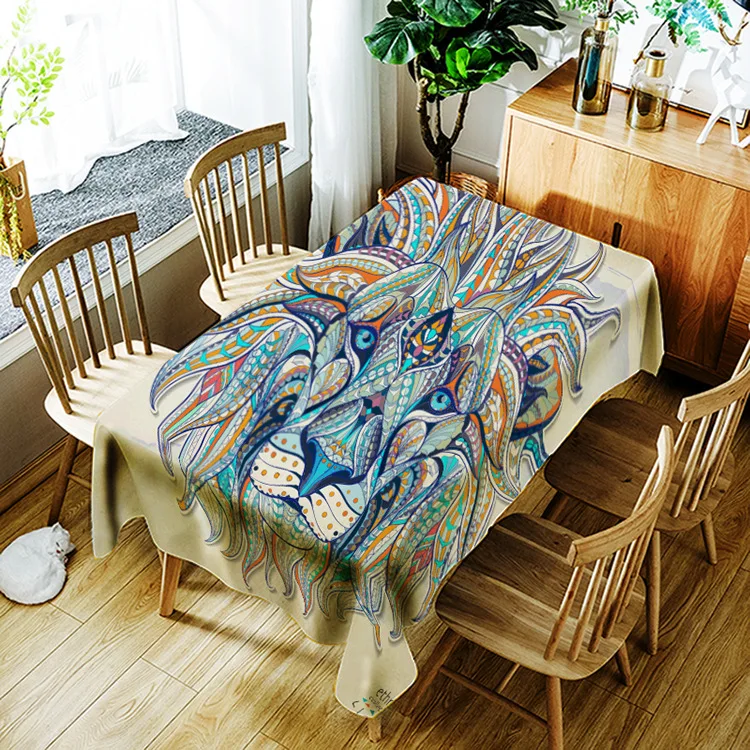 Printed anthropomorphic animal pattern washable decorative household waterproof tablecloth 
Printed anthropomorphic animal pattern washable decorative household waterproof tablecloth