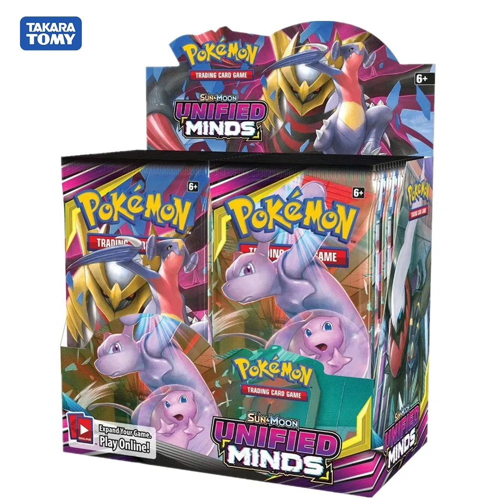 324 шт./коркор. Pokemon TCG: Sun & Moon унифицированные умы Booster Box многофункциональный набор